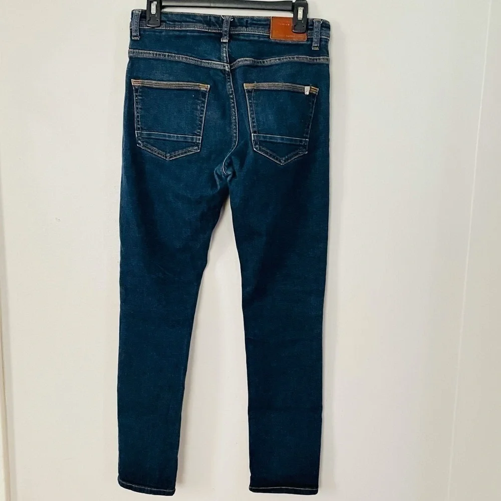 Zara Man Slim Fit Dark Wash Jeans Denim Pants Size 30 Modern Minimal Streetwear